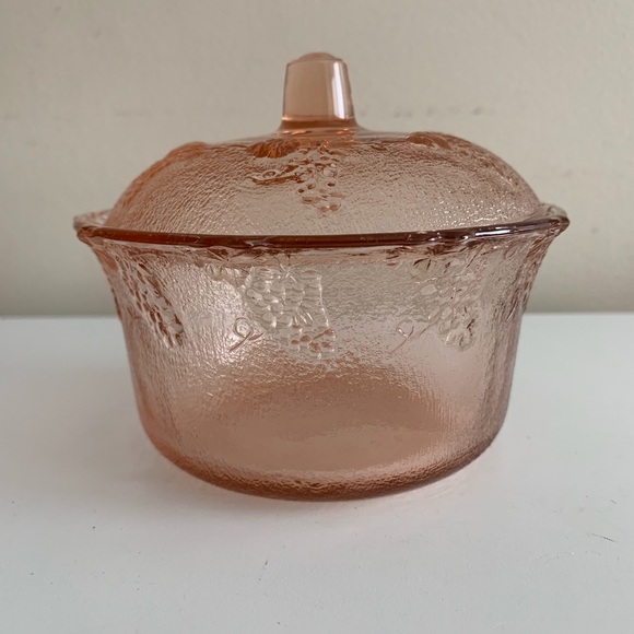 Vintage Pink Glass Candy Dish - Picture 1 of 7